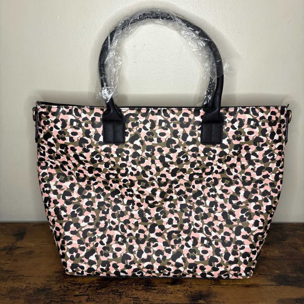 Trina Turk | Leopard Crossbody Tote, Pink Leopard NWT - Picture 14 of 15